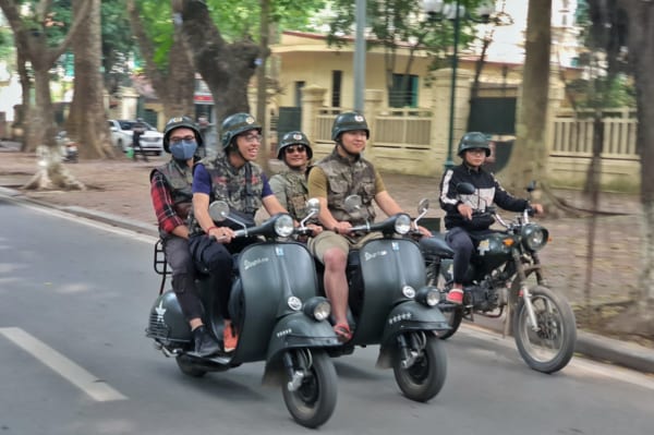 Hanoi LURURY & CLASSIC Vespa Tours -Hanoi Vespa Tours - Hanoi Vespa Exotic Food Tours - Hanoi Backstreet Tours - Hanoi Vespa Tour - Vespa Tours Hanoi - Hanoi Vintage Vespa Tours