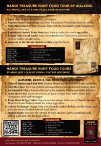 Hanoi Treasure Hunt Food Tours- Hanoi Treasure Hunt Food Tour By Jeep-Hanoi Treasure Hunt Food Tour By Vespa