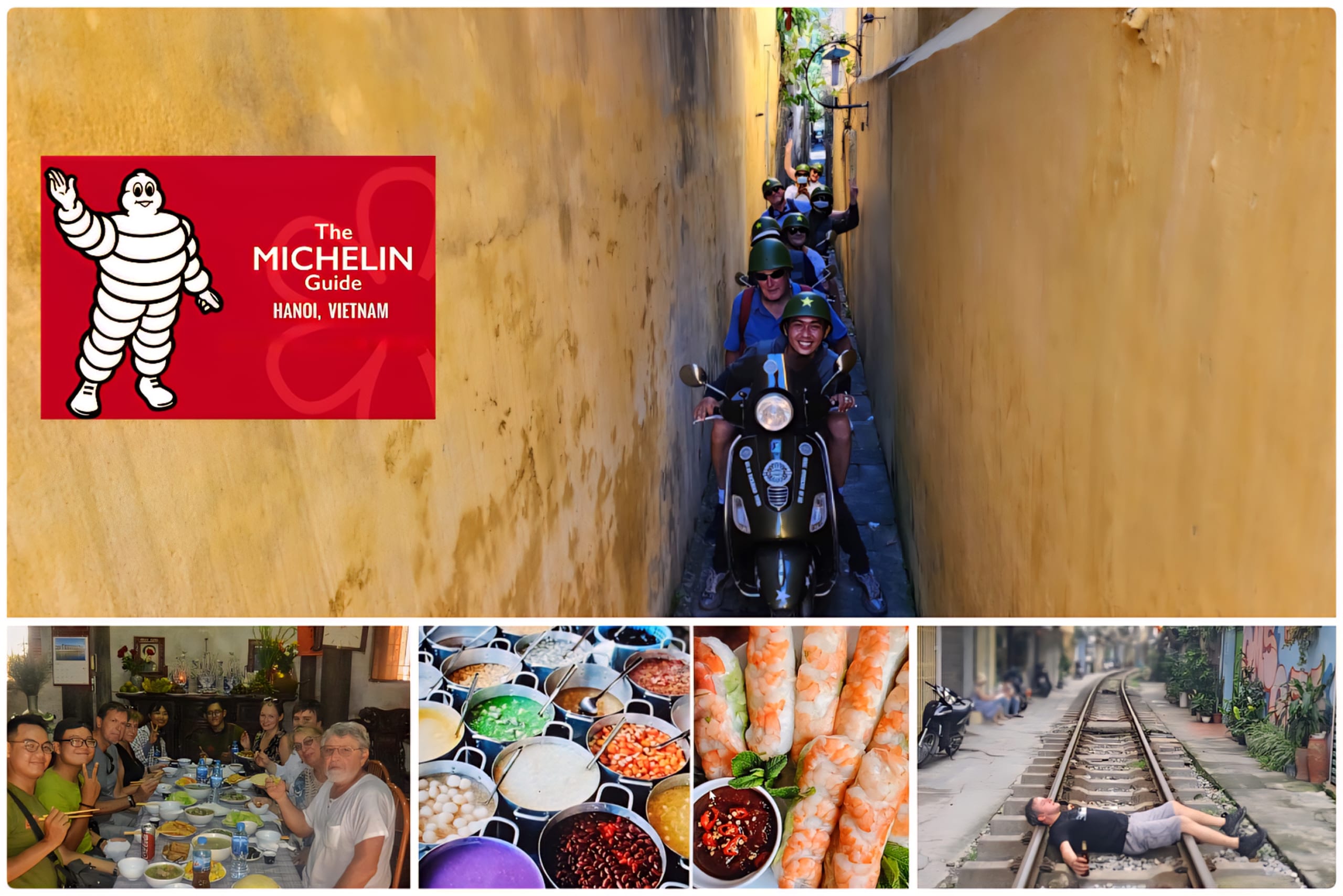 Hanoi Vespa Food Tour: STREET FOOD, TRAIN-STREET & BACKSTREET EXPERIENCES: HBV2