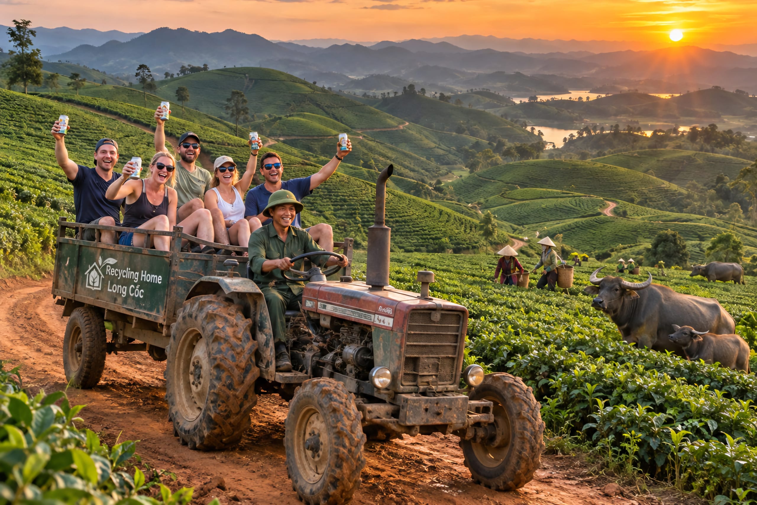 2 Day/1 Night Tour From Hanoi To Long Coc Tea Mountains – Green Paradise Adventure – LCT2
